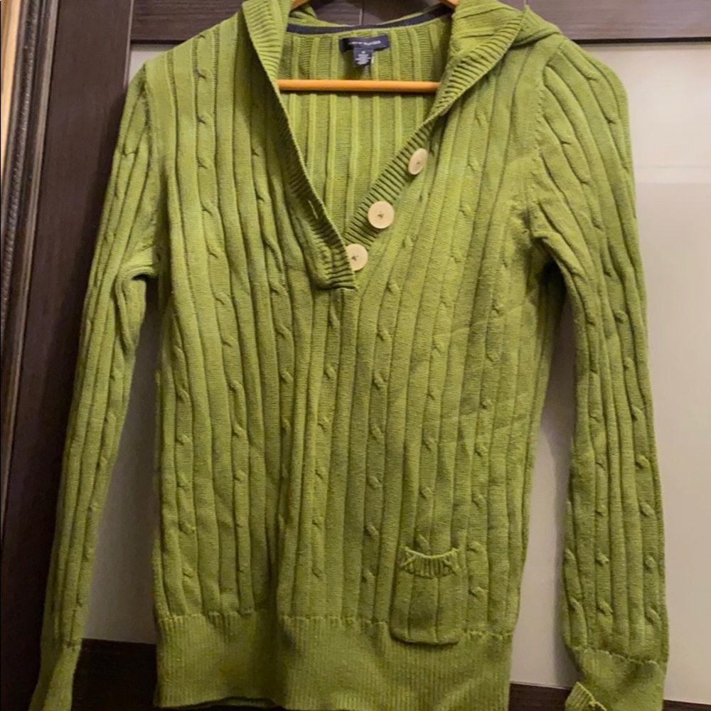 Tommy Hilfiger sweater hoody green M